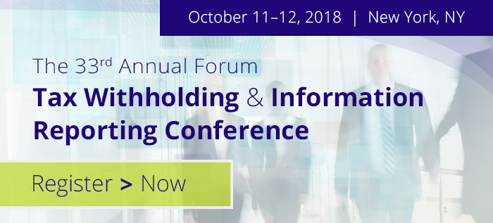 The 32nd Annual Forum on Tax Witholding and Information Reporting